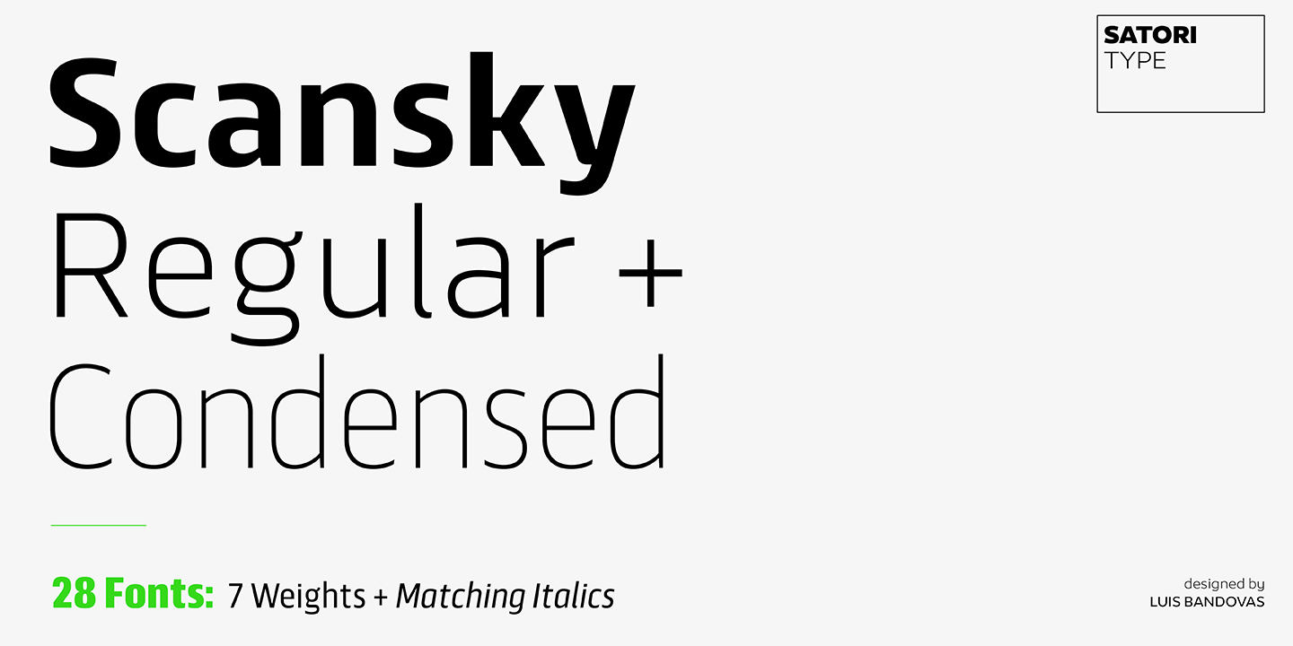 Example font Scansky #1